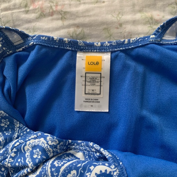 Lole Blue Paisley Bathing Suit - Picture 3 of 3